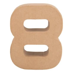 Kartonnen cijfer 8