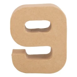 Kartonnen cijfer 9