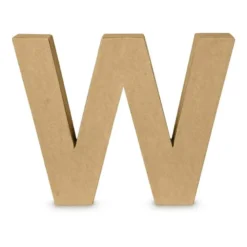 Kartonnen letter W