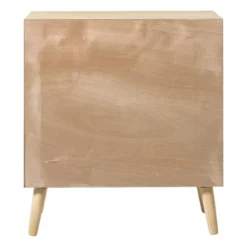 Kast Flores met ovalen vlakken - bruin - 78x70x37.5 cm