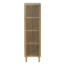 Kast Japandi smal - bruin - 145x40x33 cm