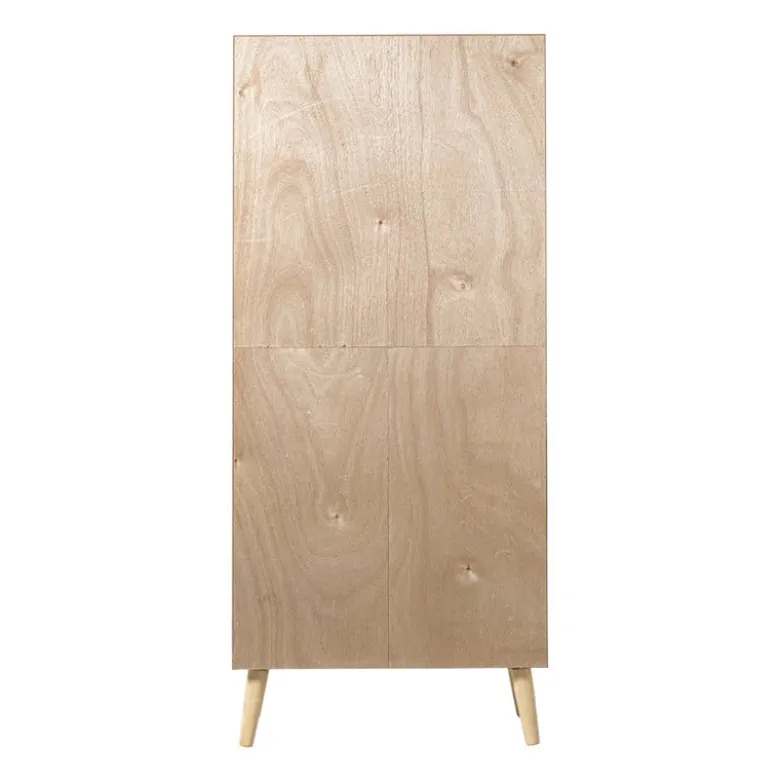 Kast Java met deurtje en vakken - bruin - 160x70x33.5 cm