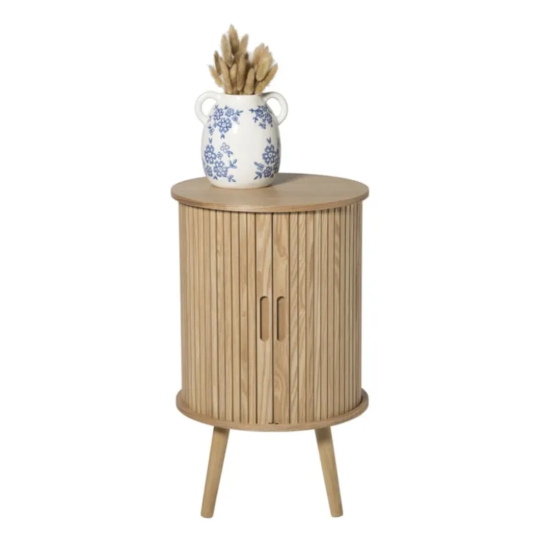 Kast Uppsala rond hoog - naturel - ø40x65 cm
