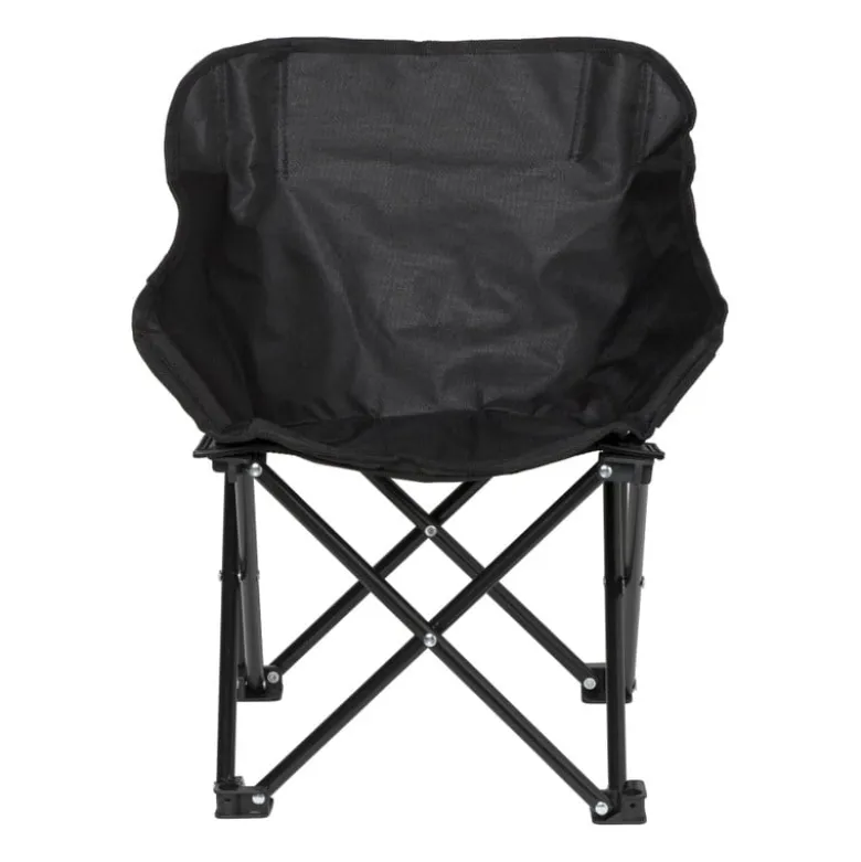 Kids campingstoel compact - zwart - 50x50x40 cm