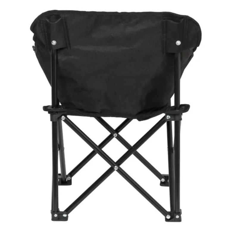 Kids campingstoel compact - zwart - 50x50x40 cm