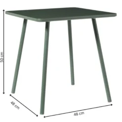 Kindertafel - groen - 50x48x48 cm