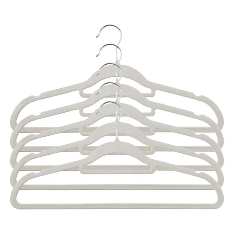 Kledinghanger vilt - grijs - set van 5