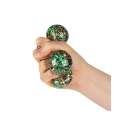 Knijpbal glitter - multikleur - diverse varianten