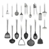 Knoflookpers London - zilverkleurig - 19 cm