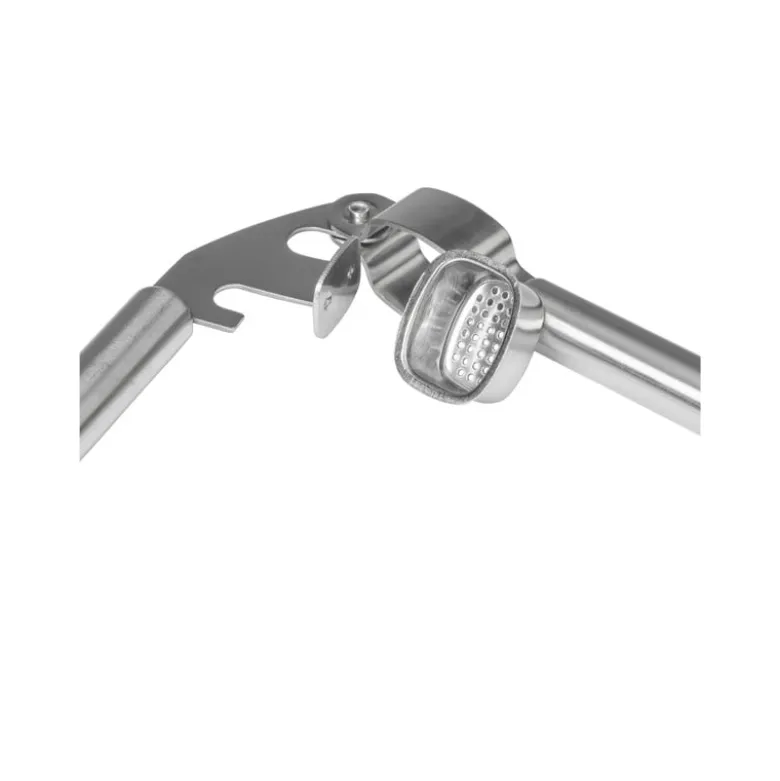 Knoflookpers London - zilverkleurig - 19 cm