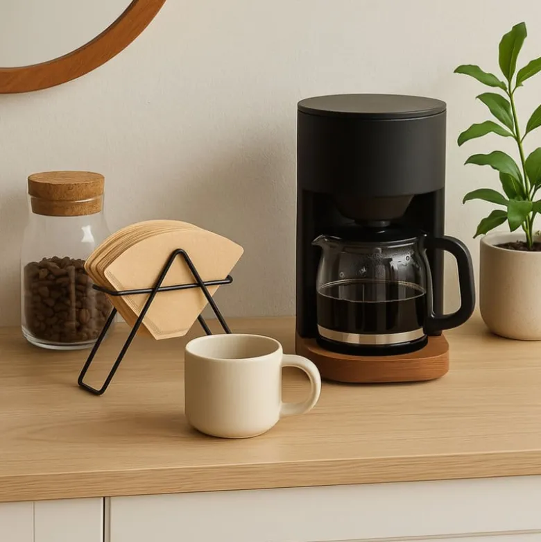 Koffiefilter rekje - zwart - 11x13x4.7 cm