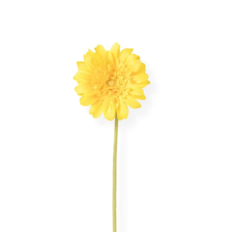 Kunstbloem gerbera - geel - 60 cm
