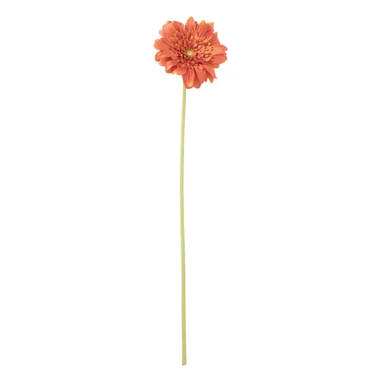 Kunstbloem gerbera - oranje - 60 cm