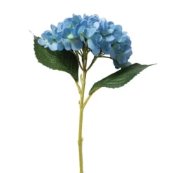 Kunstbloem hortensia - blauw - 46 cm