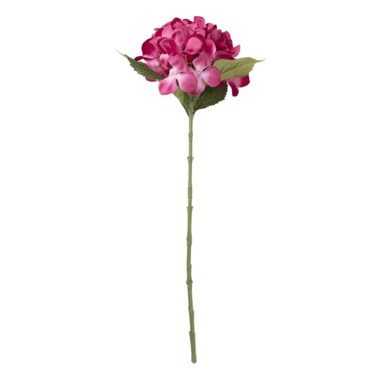 Kunstbloem hortensia - roze - 63 cm