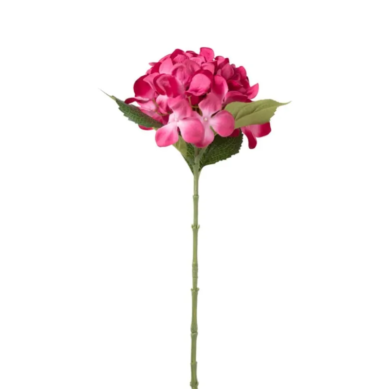 Kunstbloem hortensia - roze - 63 cm