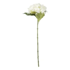 Kunstbloem hortensia - wit - 63 cm