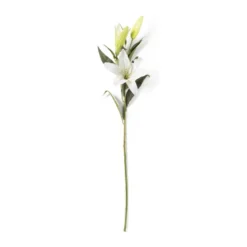 Kunstbloem lelie - wit - 91 cm