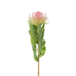 Kunstbloem speldenkussen - roze - 48 cm