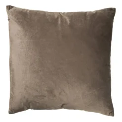 Kussen chenille - bruin - 45x45 cm