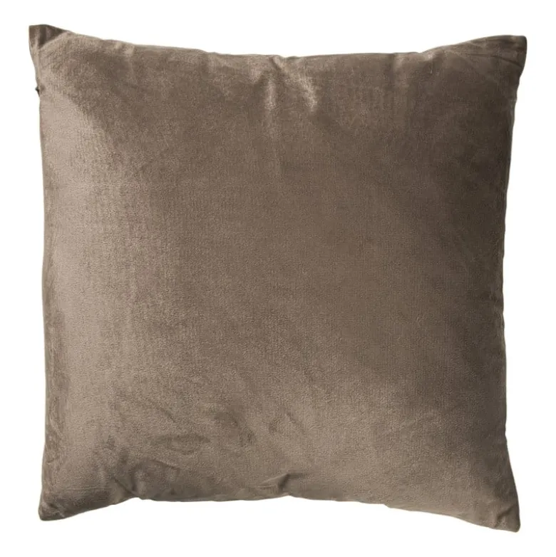 Kussen chenille - bruin - 45x45 cm