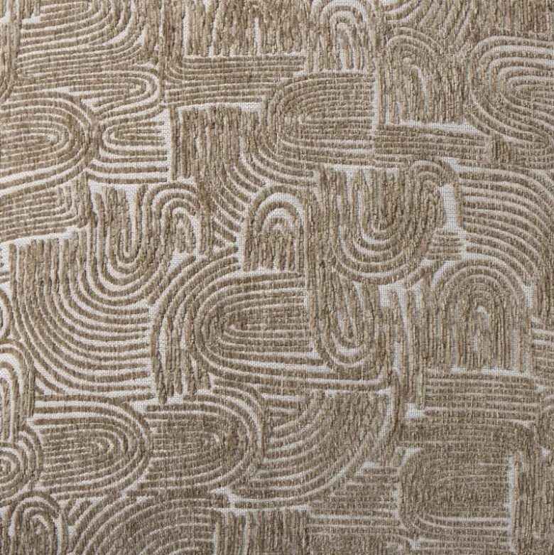 Kussen chenille jacquard - beige - 45x45 cm