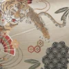 Kussen jacquard - beige - 45x45 cm