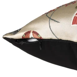 Kussen jacquard - beige - 45x45 cm