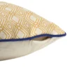 Kussen jacquard - geel - 45x45 cm