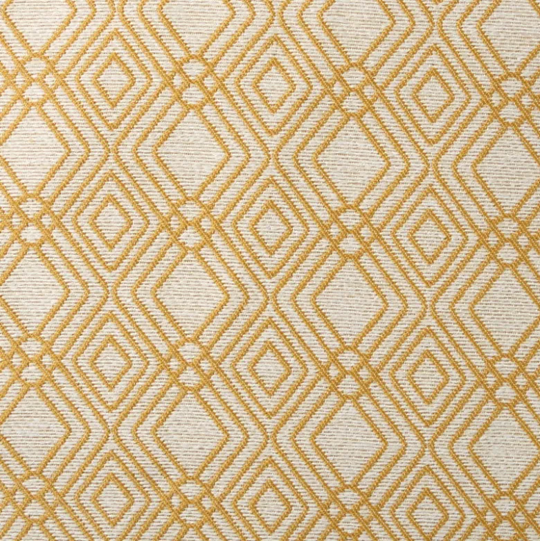 Kussen jacquard - geel - 45x45 cm