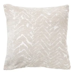 Kussen jacquard zigzag - beige - 45x45 cm