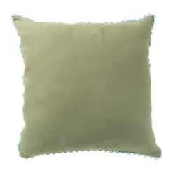 Kussen met print - groen - 45x45 cm