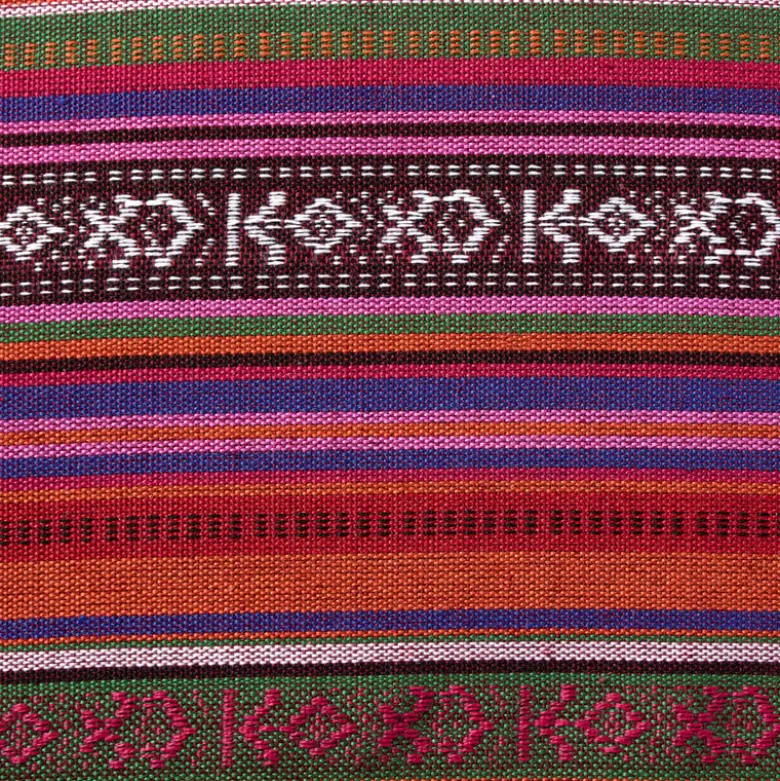 Kussen mexican groot - rood - 60x60 cm