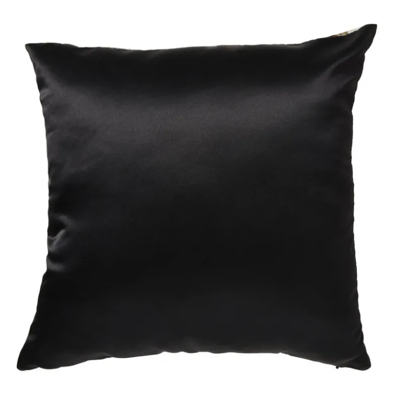 Kussen tijger metallic - zilverkleurig - 45x45 cm