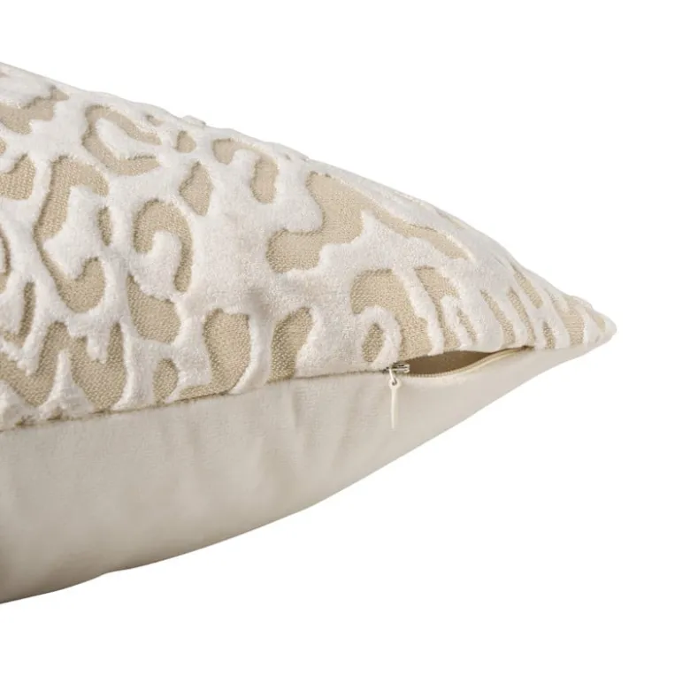 Kussen velvet animal - beige - 45x45 cm