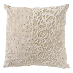 Kussen velvet animal - beige - 45x45 cm