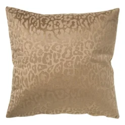 Kussen velvet animal - bruin - 45x45 cm