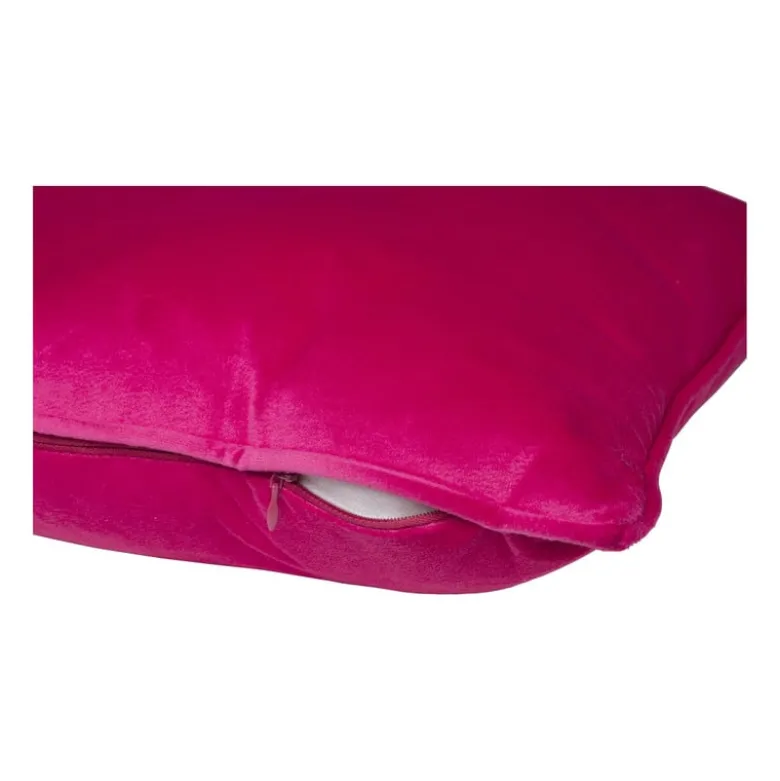 Kussen velvet - fuchsia - 45x45 cm