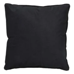 Kussen velvet - zwart - 45x45 cm