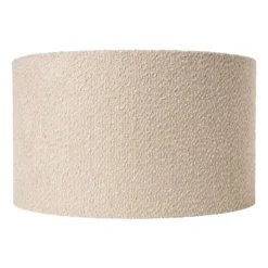 Lampenkap bouclé - beige - ø45x26 cm