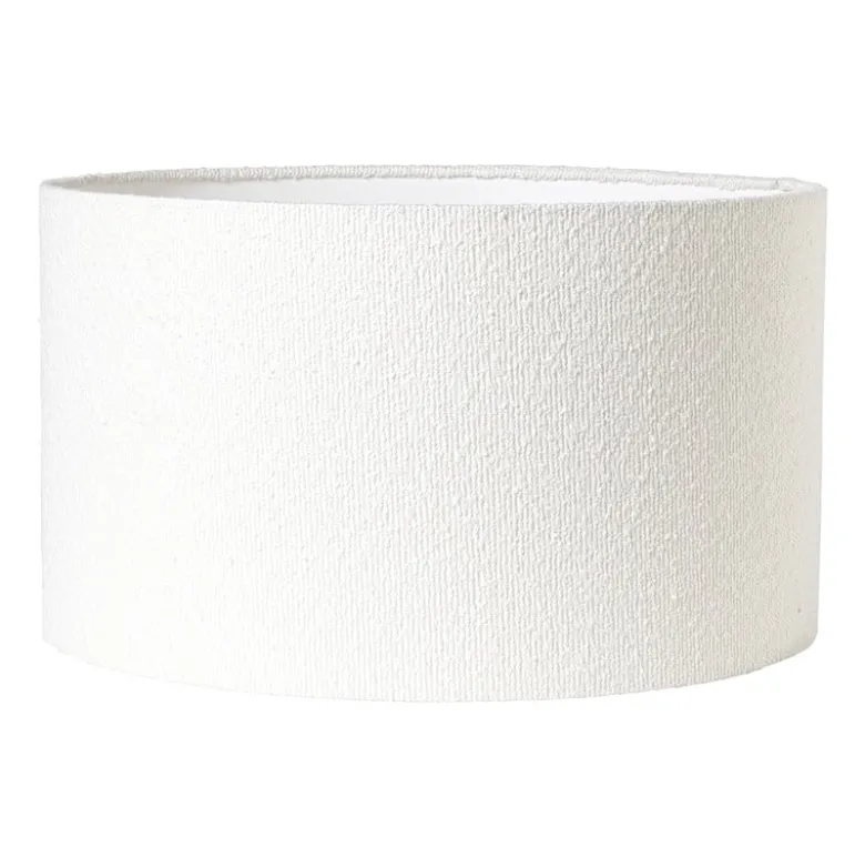 Lampenkap bouclé - wit - ø45x26 cm
