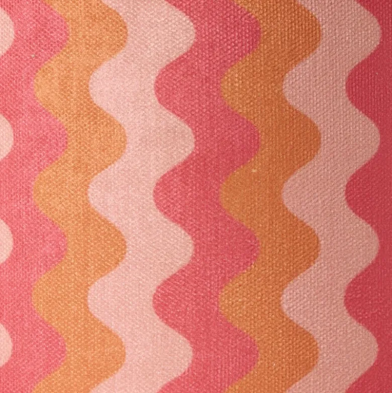 Lampenkap retro - roze - ø24.5x17 cm