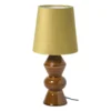 Lampenkap taps mini - geel - ø17x13 cm