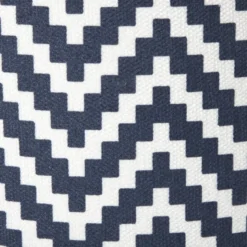 Lampenkap zigzag groot - zwart/wit - ø24.5x17.5 cm