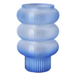 Lampje swirl Ilona - blauw - ø13.5x21 cm