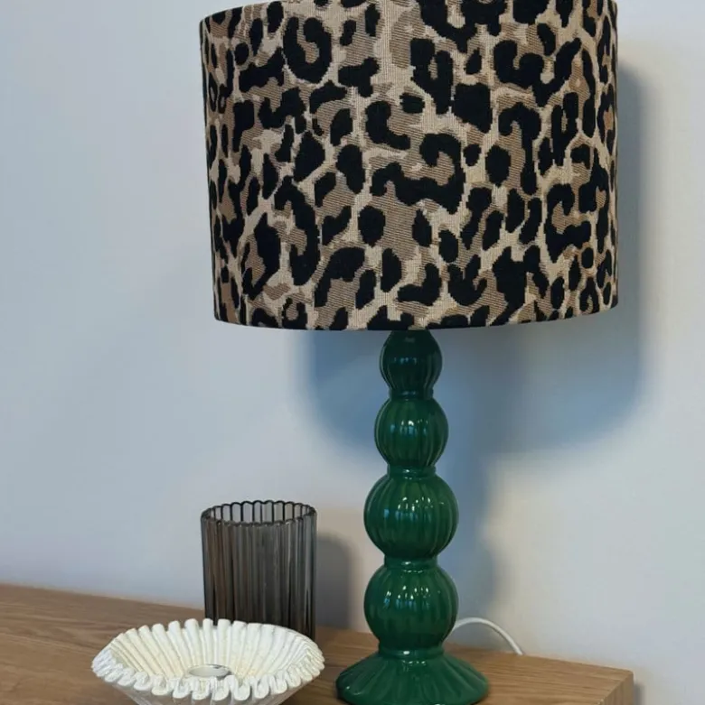 Lampvoet bollen - groen - ø8.5x30 cm