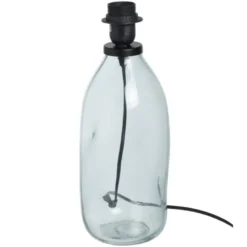 Lampvoet glas - grijs - ø12x34.5 cm