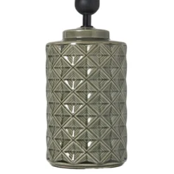 Lampvoet ruit - groen - ø12x20 cm