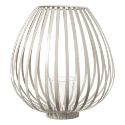 Lantaarn lira klein - beige - ø24.5x26 cm