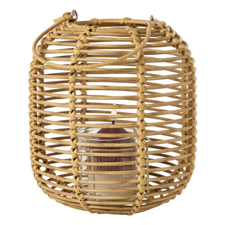 Lantaarn ringen - bruin - ø24x26 cm